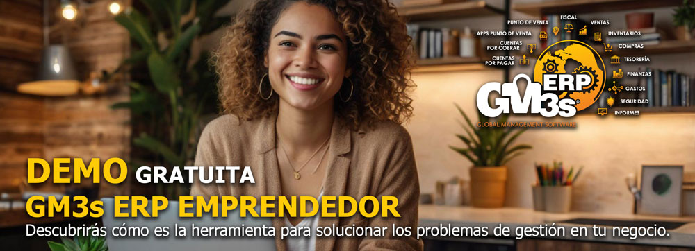 Tecnología que impulsa GM3s ERP Emprendedor